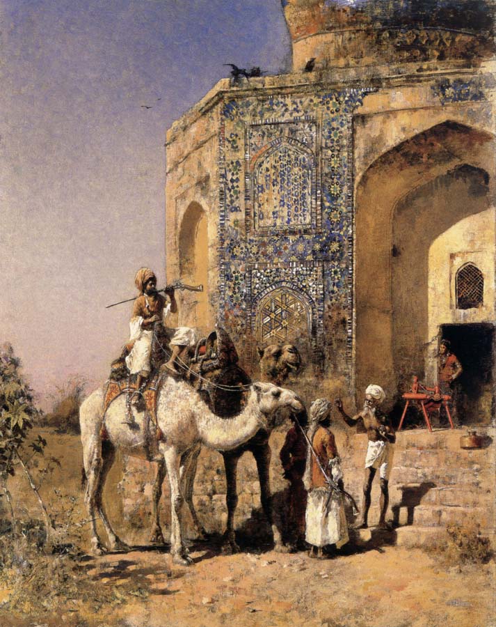 Edwin Lord Weeks Old Blue-Tiled Mosque,Outside Delhi,India